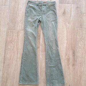 anthropologie bootcut mint colored jeans